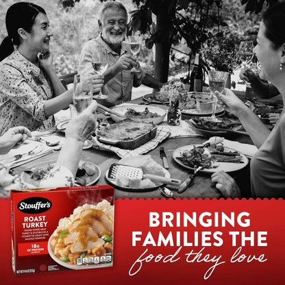 Stouffer's Roast Turkey Frozen Dinner – Family-Style Holiday Flavor Without the Cooking, Single 9.59 oz Tray