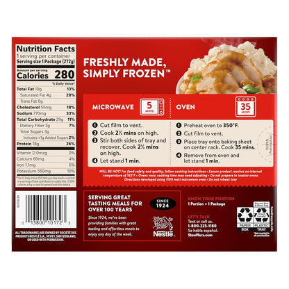 Stouffer's Roast Turkey Frozen Dinner – Family-Style Holiday Flavor Without the Cooking, Single 9.59 oz Tray