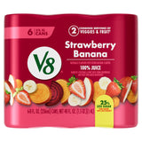 V8 +Energy Deliciously Green 100% Fruit and Vegetable Juice for Office Desk Nutrition, 8 fl oz Can (6 Pack) Midday Energy Boost