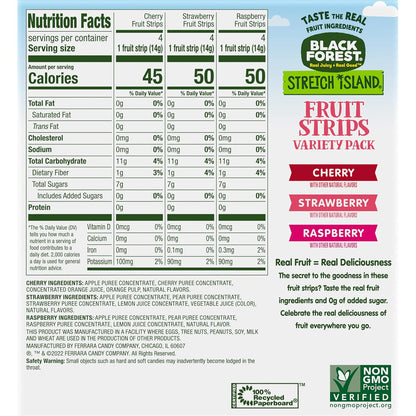 Stretch Island Fruit Strips – Clean Ingredient Pantry Staple, Short List Non-GMO 48-Count Box
