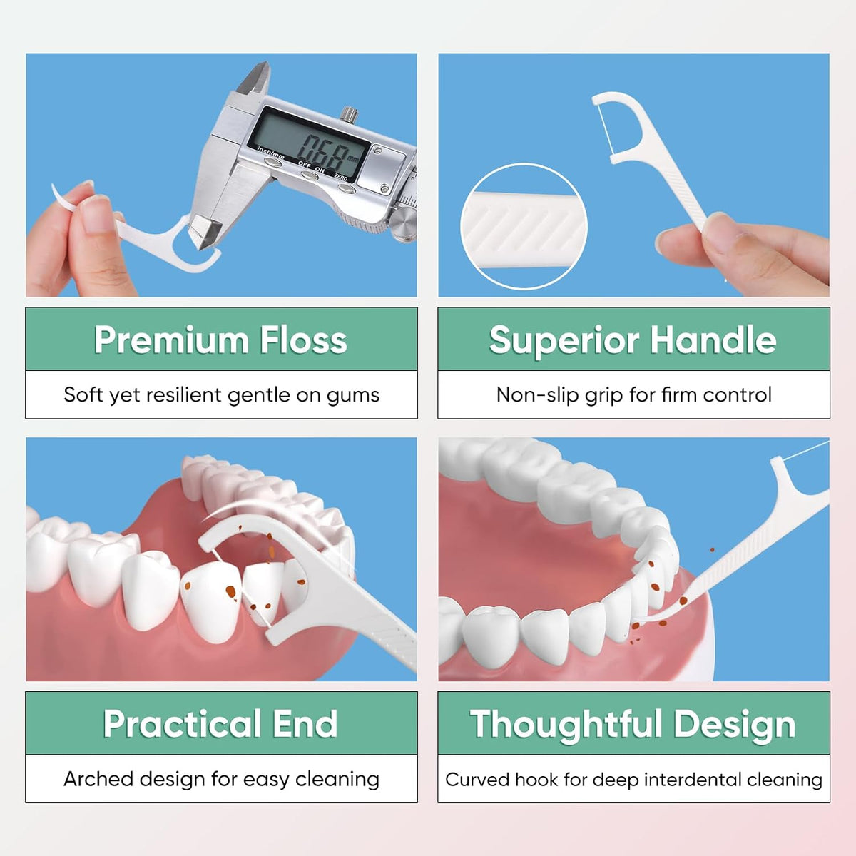 sturdy and comfortable grip handle for controlled cleaning