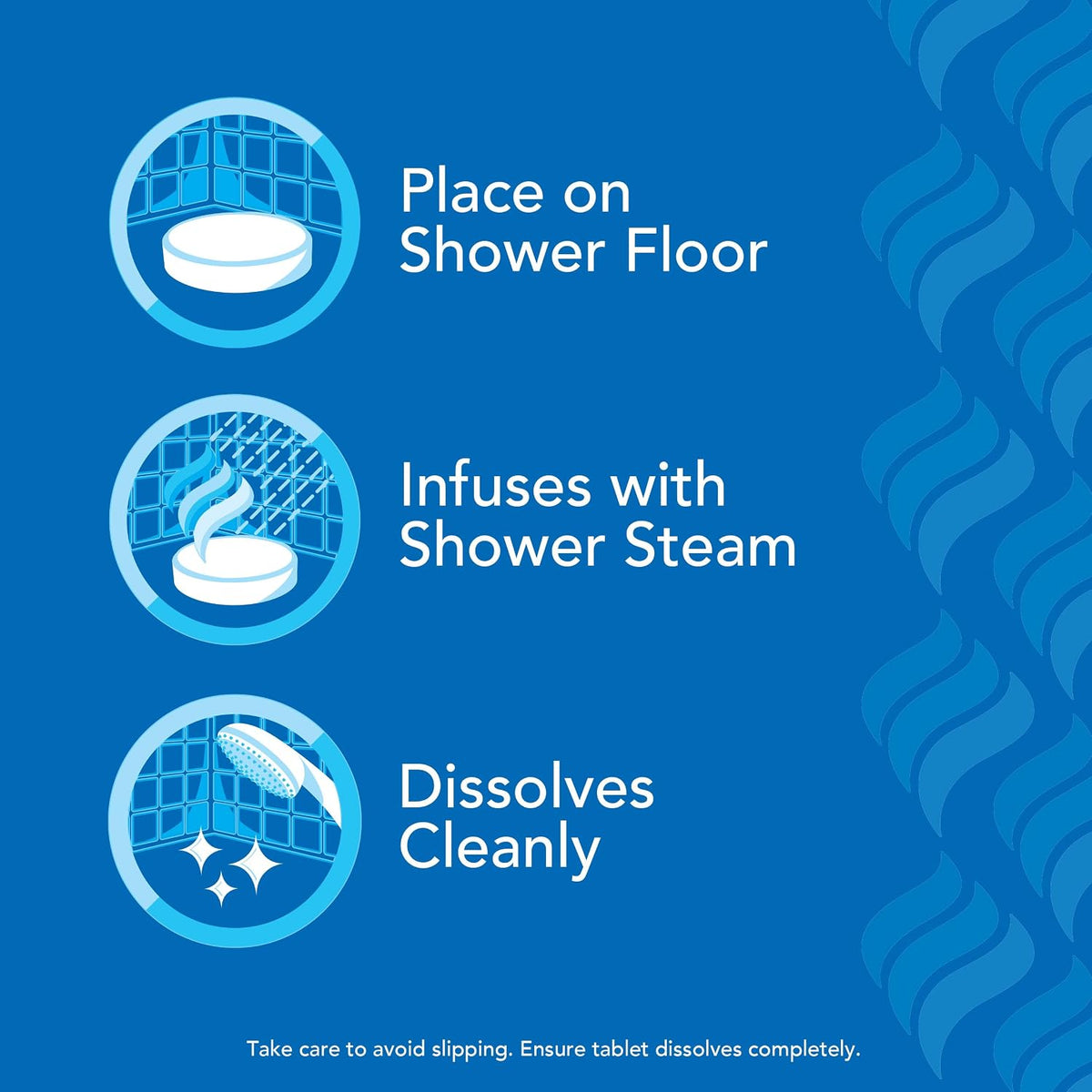 suitable for daytime or nighttime shower routines