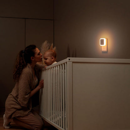 Sujeet Dusk to Dawn Night Light 8-Pack – Flameless Automatic Hallway and Stair Safety Lighting for Homes with Elderly and Children