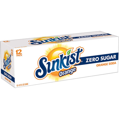 Sunkist Zero Sugar Orange Soda – Calorie-Free Citrus Refreshment for Your Self-Care Evening