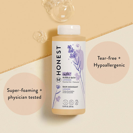 super-foaming bubble action for sensory-rich bath experience