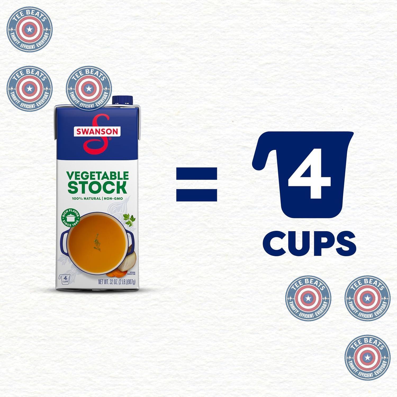 Swanson Gluten Free Vegetable Stock Carton – Practical Holiday Gift for Health-Conscious Hosts