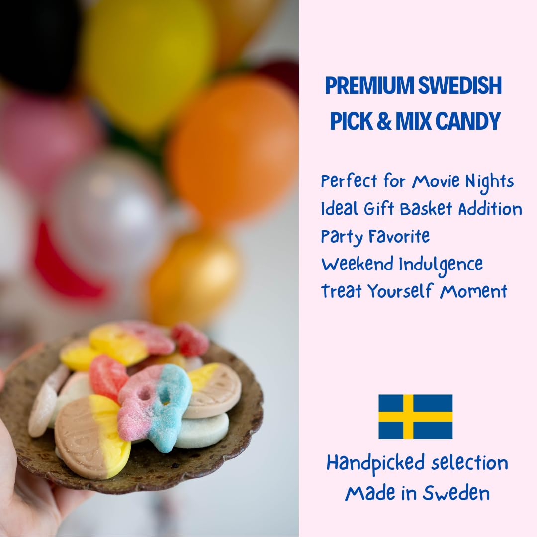 Swedish Candy Chef Lagom Mix - Premium Imported Candy Connoisseur Selection, Authentic Swedish Liquorice and Salmiak 5oz