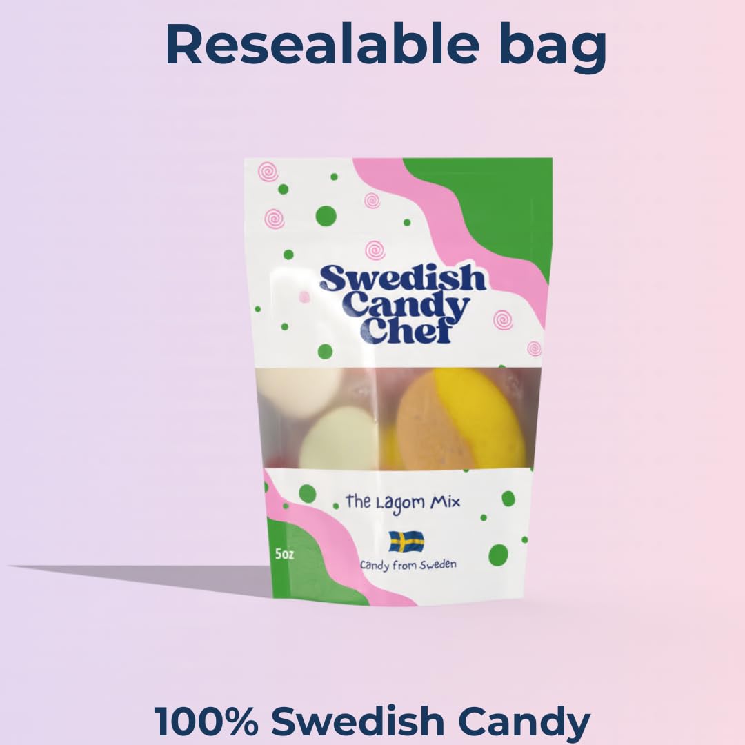 Swedish Candy Chef Lagom Mix - Premium Imported Candy Connoisseur Selection, Authentic Swedish Liquorice and Salmiak 5oz