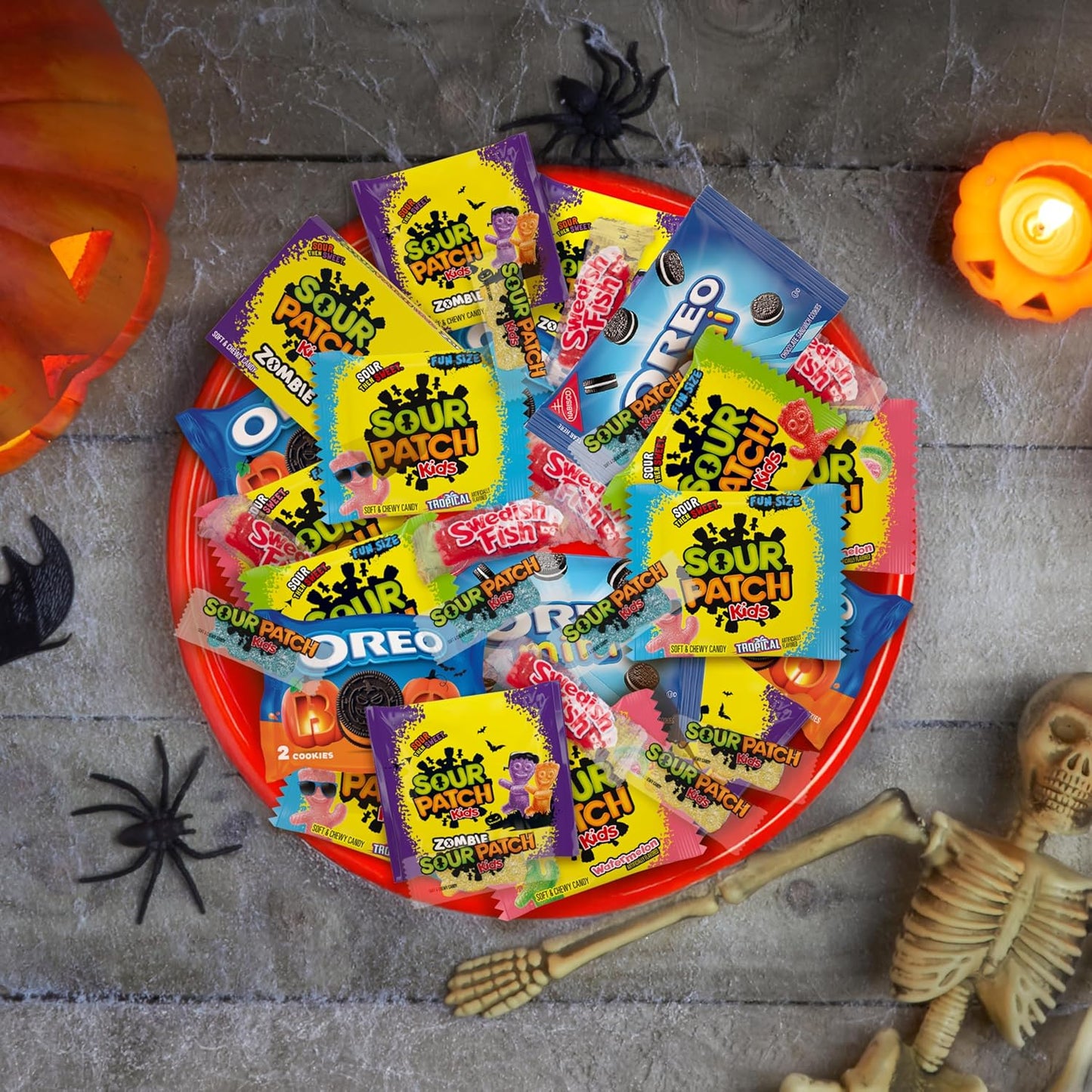 SWEDISH FISH Mini Soft Chewy Candy, 22 Trick or Treat Bags for Kids Halloween Party