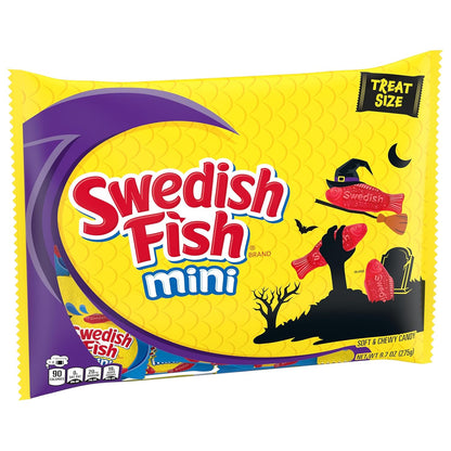 SWEDISH FISH Mini Soft Chewy Candy, 22 Trick or Treat Bags for Kids Halloween Party