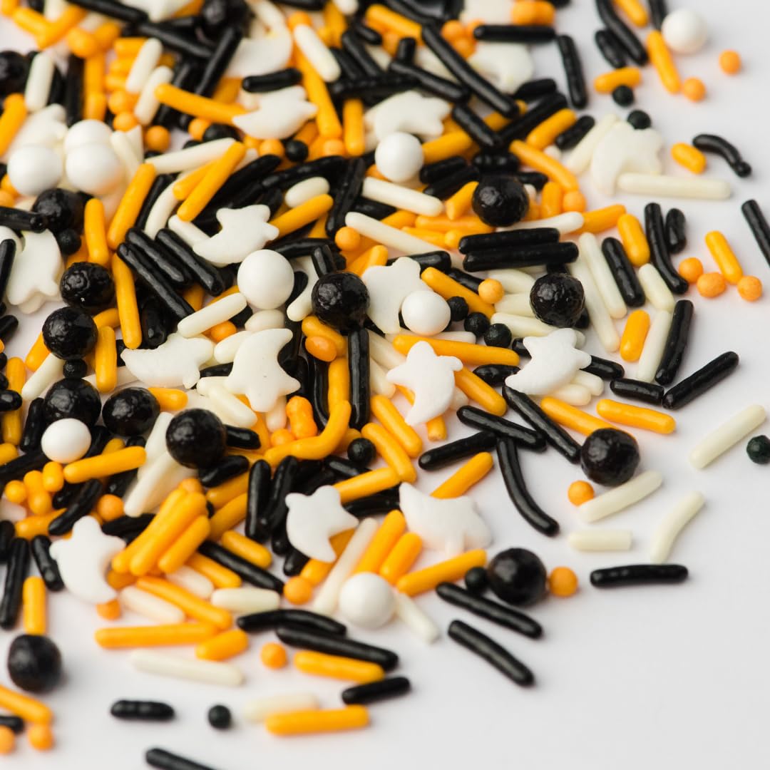 Sweets Indeed Natural Dye Free Halloween Sprinkles – Thoughtful Edible Gift for the Home Baker in Your Life