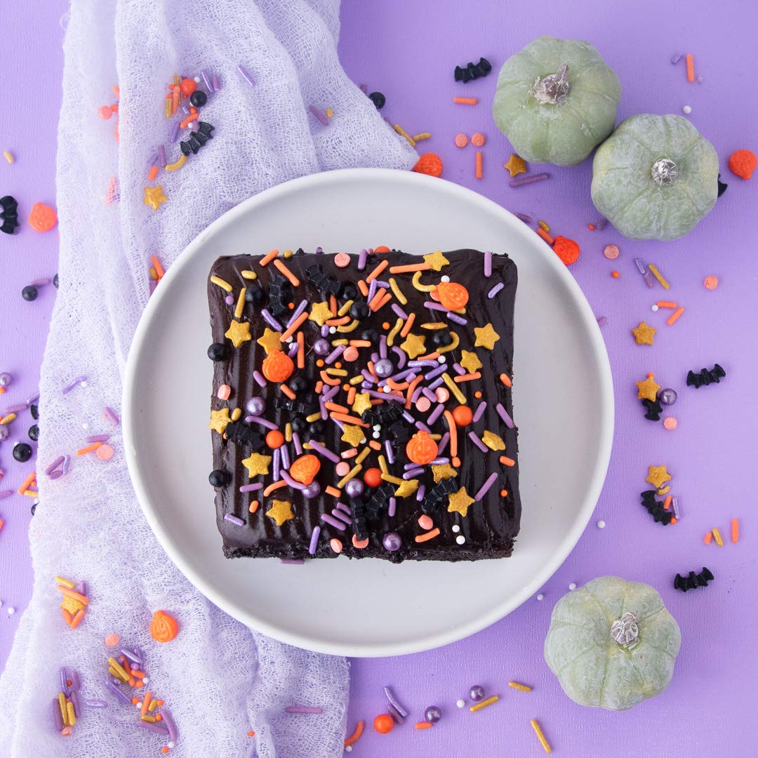 Sweets Indeed Sprinklefetti Toil & Trouble Halloween Sprinkles – Ready-to-Gift Baking Jar for the Halloween Hostess