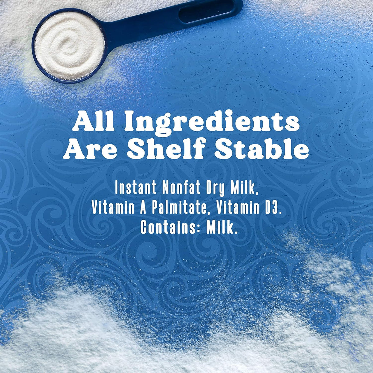 Swiss Miss Fortified Powdered Milk Canister – No-Refrigeration Dairy for Road Trips and Overlanding Pantries