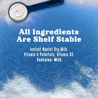 Swiss Miss Fortified Powdered Milk Canister – No-Refrigeration Dairy for Road Trips and Overlanding Pantries