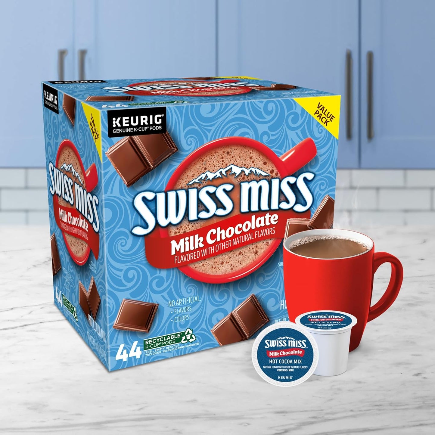 Swiss Miss Milk Chocolate Keurig K-Cup Pods – Cozy Desk-Side Treat for Home Office Focus Breaks