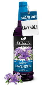 Syruvia Sugar Free Lavender Syrup – Housewarming Present for Coffee Lovers Hosting Home Bar Guests and Holiday Entertaining