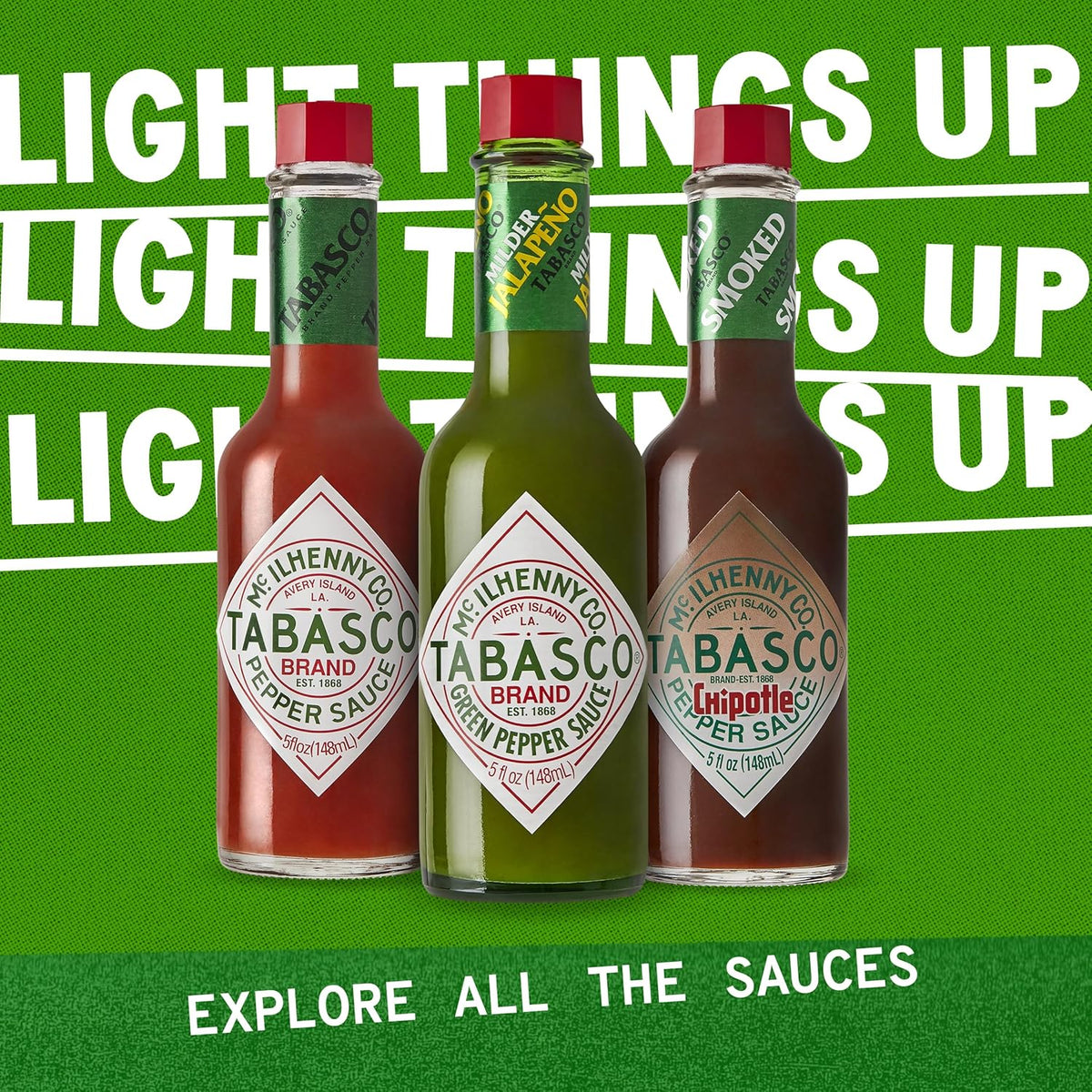 Tabasco Chipotle Pepper Sauce – Holiday Stocking Stuffer for Spicy Food Lovers, 5-Pack Sampler