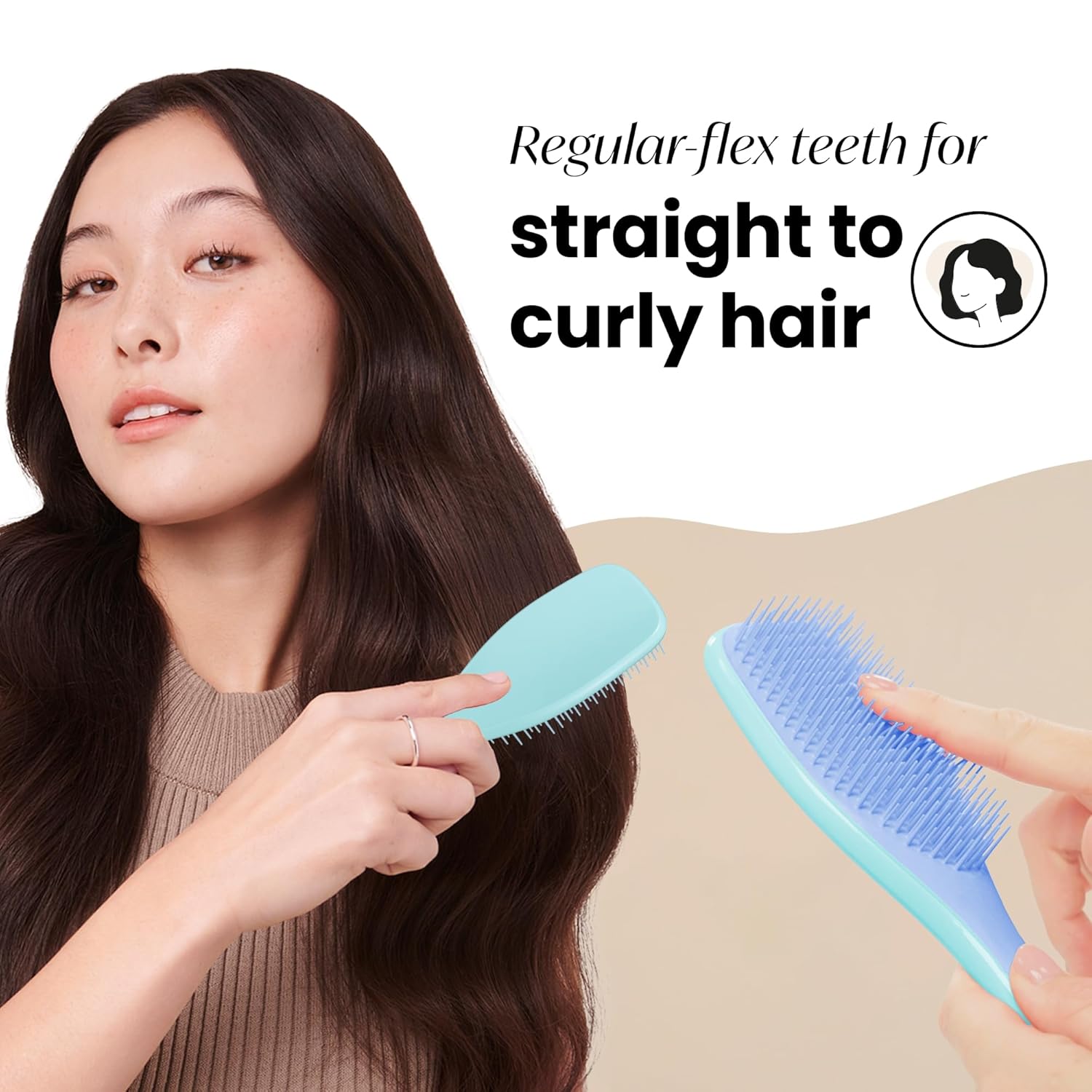 Tangle Teezer Ultimate Detangler Brush – Playroom-Ready Grooming Tool, Flexible Teeth Safe for Young Users