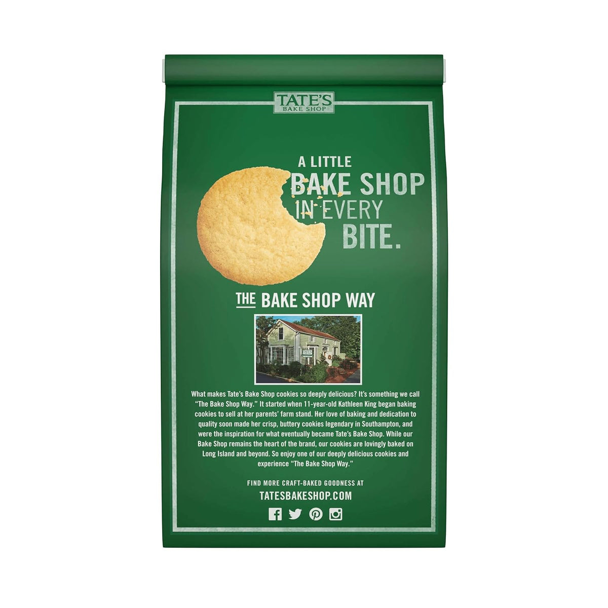 Tate's Bake Shop Thin Lemon Cookies, 7 oz – After-School Snack Pantry Staple, Family-Friendly Sweet Bite