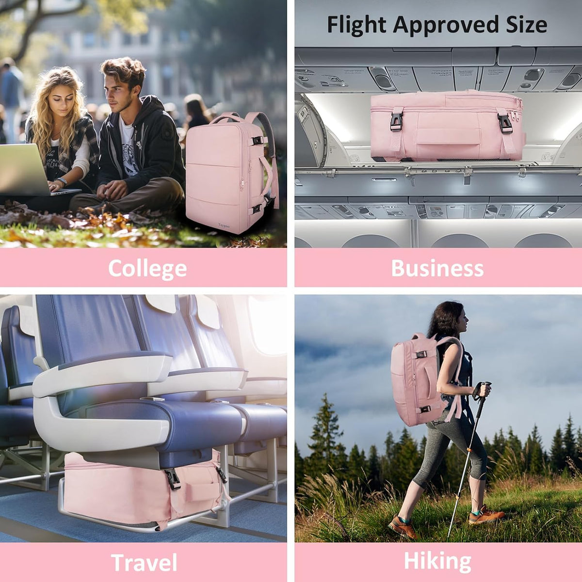 Taygeer Laptop Backpack for Women – Meaningful Mother's Day Present from Daughter, 35L Travel Bag with USB Port