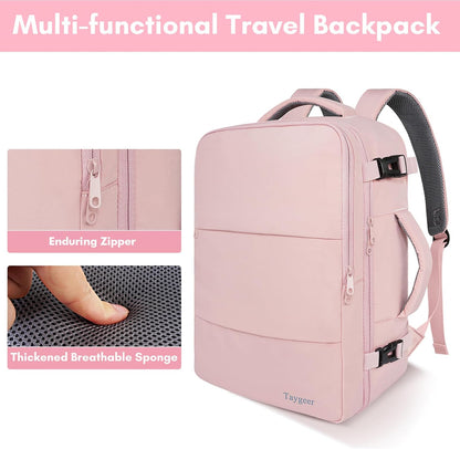Taygeer Laptop Backpack for Women – Meaningful Mother's Day Present from Daughter, 35L Travel Bag with USB Port