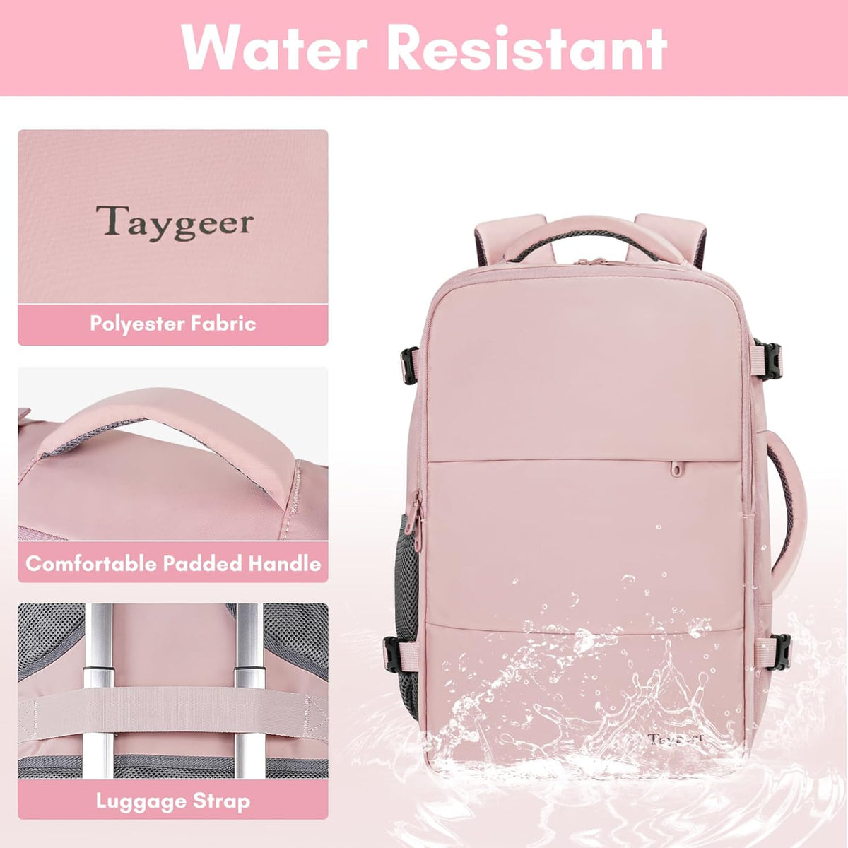 Taygeer Laptop Backpack for Women – Meaningful Mother's Day Present from Daughter, 35L Travel Bag with USB Port