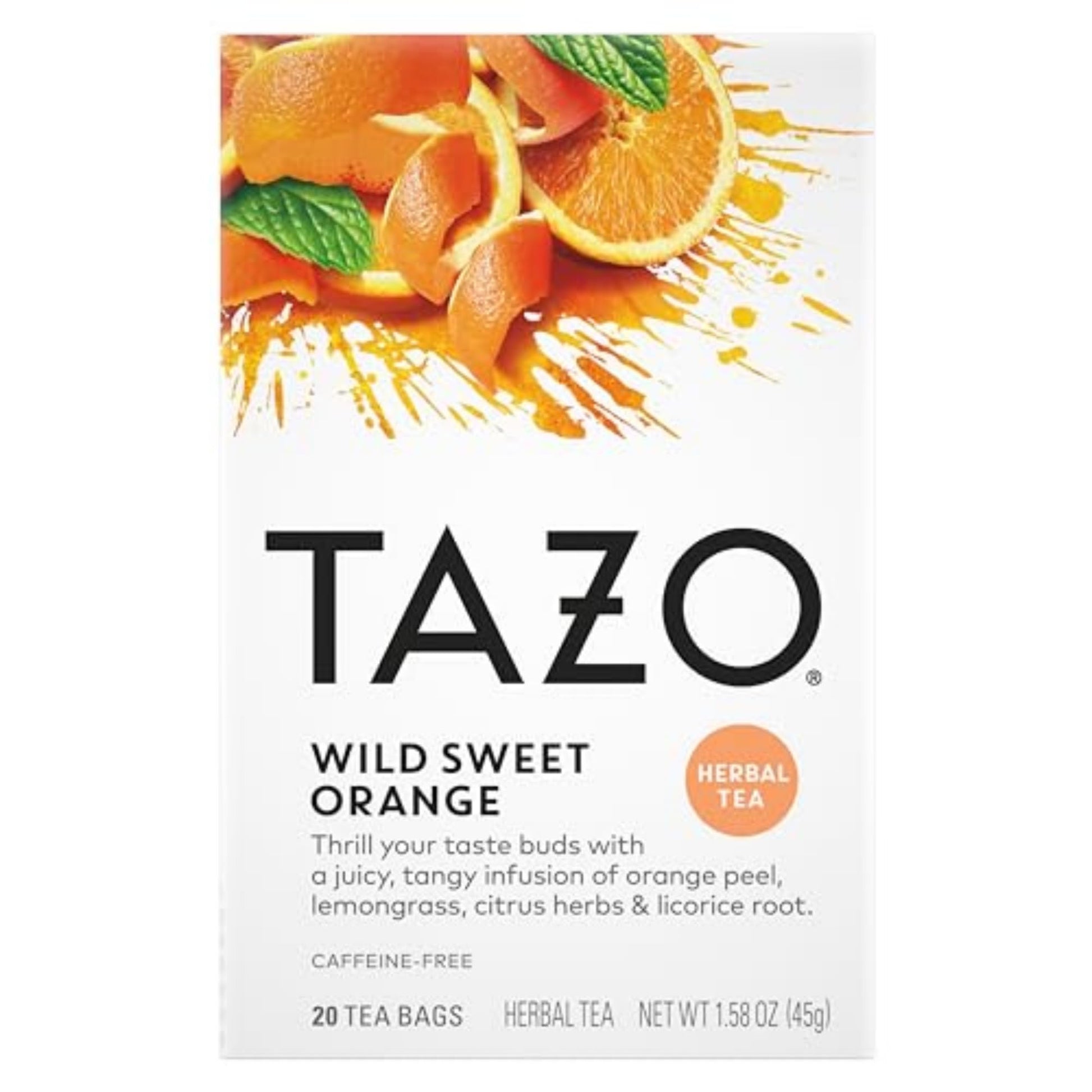 TAZO Passion Herbal Tea Bags – Wind-Down Self-Care Blend for Bath Time and Mindful Evenings