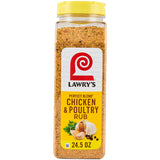 Lawry's Perfect Blend Chicken & Poultry Rub, 24.5 oz – Gluten-Free Poultry Seasoning with Natural Herbs for Mindful Home Cooking