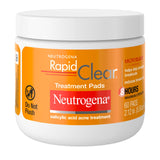 Neutrogena Rapid Clear Acne Pads – Travel-Size Pore Treatment for Camping Weekends and Road Trips, 60 Count