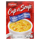 Lipton Cup-a-Soup Chicken Noodle Instant Soup – Calming Self-Care Cup for Mindful Lunch Breaks, Real Chicken Broth 1.8 oz