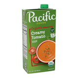 Pacific Foods Organic Creamy Tomato Soup, 32 oz Carton — Heartburn-Friendly Pantry Staple for Calming Wellness Routines