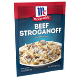 McCormick Beef Stroganoff Seasoning Mix – Clean-Label Weeknight Dinner with No Artificial Flavors, 1.5 oz