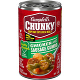 Campbell's Chunky Healthy Request Chicken and Sausage Gumbo Soup, 18.8 Oz Can – Thoughtful Care Package Gift for Recovery or Injury