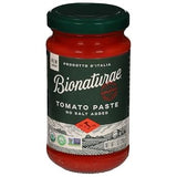 Bionaturae Organic Tomato Paste - No Added Salt Sugar Free Concentrate for Family Meals and Toddler Friendly Cooking, 7 Oz