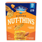 Blue Diamond Almonds Nut Thins Cheddar Cheese – Gluten-Free Almond Cracker for Cholesterol-Conscious Snackers