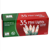 Brilliant Living Clear Mini Christmas Lights – 8.5ft Bedroom & Den Tree String, Warm White Glow