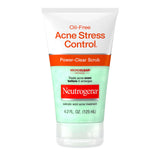 Neutrogena Oil-Free Acne Stress Control Power-Clear Scrub – Daily Mindful Self-Care Ritual for Acne-Prone Skin, 2% Salicylic Acid Exfoliating Cleanser