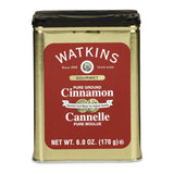 Watkins Gourmet Pure Ground Cinnamon Tin – Daily Wellness Spice for Mindful Home Cooks, Antioxidant-Rich 6 oz Tin
