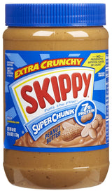 SKIPPY Super Chunk Peanut Butter – Office Break Room Bulk Spread for Staff Snacks and Quick Lunches, 40 oz