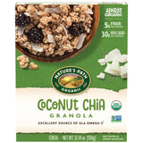 Nature's Path Organic Coconut Chia Granola – Resealable Trail Mix Add-In for Camping and Hiking Trips, 12.34 oz Box