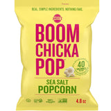 Angie's BOOMCHICKAPOP Sea Salt Popcorn – Low-Calorie Guilt-Free Snack for Wellness Routines