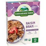 Cascadian Farm Raisin Bran Cereal – Family-Safe Organic Whole Grain for the Breakfast Bar