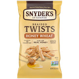 Snyder's of Hanover Braided Pretzel Twists Honey Wheat – After-School Snack for Kids, 2g Fat Per Serving 12 oz