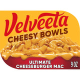 Velveeta Cheeseburger Mac Bowl – Easy Teen Gaming Snack Heated in the Microwave, 9 oz Single-Serve Tray