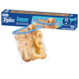 Ziploc 2 Gallon Food Storage Freezer Bags for Sous Vide Prep Stations and Bulk Grocery Hauls