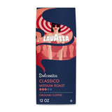 Lavazza Dolcevita Classico Ground Coffee – Thoughtful Housewarming Present for Coffee Lovers, 12oz Medium Roast