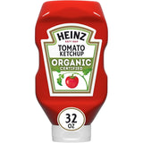 Heinz Organic Ketchup for Ingredient-Conscious Home Cooks, 32 oz USDA Organic Bottle for Everyday Wellness