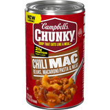 Campbell's Chunky Chili Mac Soup, 18.8 oz Can – One-Can Pantry Staple for Clutter-Free Meal Planning
