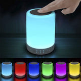 Elecstars Touch Bedside Lamp with Bluetooth Speaker - Thoughtful Birthday Gift for Her, Dimmable Color-Changing Night Light for Women Who Love Music and Ambiance