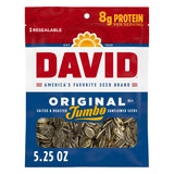 DAVID Sunflower Seeds 5.25 oz Resealable Pouch – Road Trip and Picnic Snack